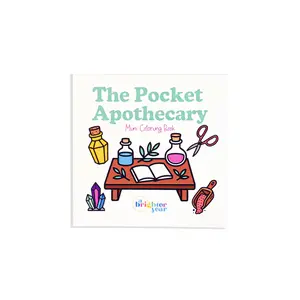 The Pocket Apothecary Mini Coloring Book - Witchy, Herbology, Cottagecore Mini Coloring Book