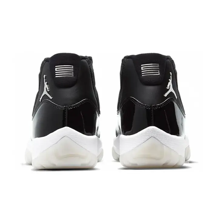 Brand New Patent Leather Mesh Black White Two Tone High Top Retro Basketball Sneakers for Men Women, White Rubber Outsole Breathable Street Casual Athletic Footwear