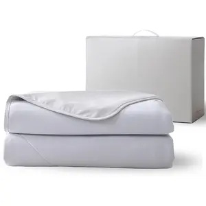 Cooling Comforter Full/, Cooling Blanket for Hot Sleepers, Breathable Lightweight Comforter with -  Core, Soft Stretch Cover, Machine Washable,  Mist (Dual-Tone)