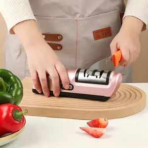 All-in-One Electric Knife Sharpener | USB Rechargeable, Fast Sharpening for Chef, Steak & Pocket Knives!