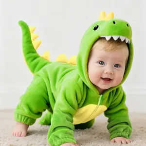 Halloween Baby Dinosaur Costume, Unisex Dinosaur Onesie Halloween Role Play Costume Theme Party