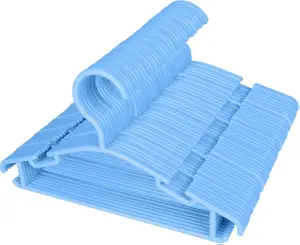 GoodtoU Baby Hangers, 60 Pack Blue Plastic Small Hangers for Closet, Infant to Clothes