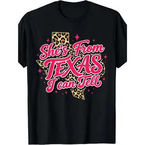 She's From Texas I Can Tell Retro Vintage Texas T-Shirt