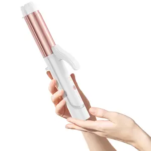 Mooqlizz Dual Voltage Curling Iron & Flat Iron in One for Travel - Compact Hair Styling Tool for On-the-Go Use