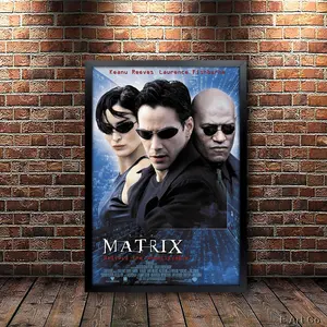 The Matrix Movie Poster Framed and Ready to Hang - Hand-Crafted Wooden Frame, 12" x 16" & 8" x 10" Options, Mimaki UV Inks, Ready to Hang