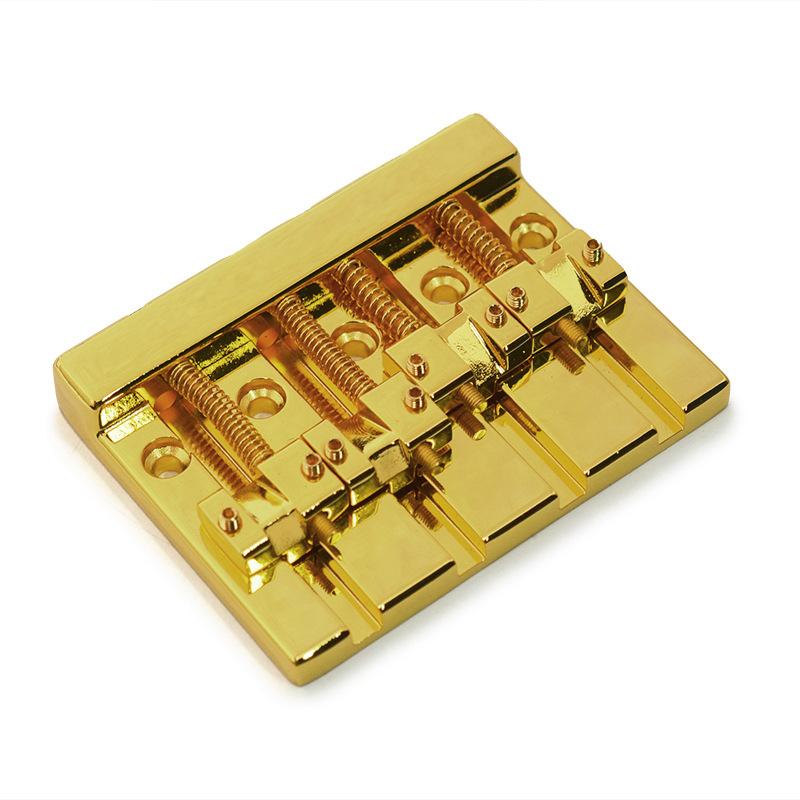 4-String Bass Bridge - Black Color, Durable Design, Perfect for Bass Guitar