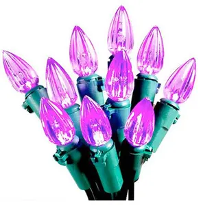 212 MAIN V31371-88 UL Listed 70-Light C3 Purple LED Light Set, Festive & Party Home Decor, Purple Lights