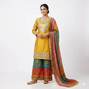 Indian Suite Attire from India - Elegant & Versatile Outfit with Comfortable Fit for Any Occasion, New Unused and Undamaged Condition