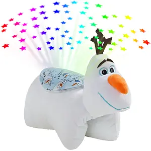 Magical Winter Snowman Star Projector Plush Toy