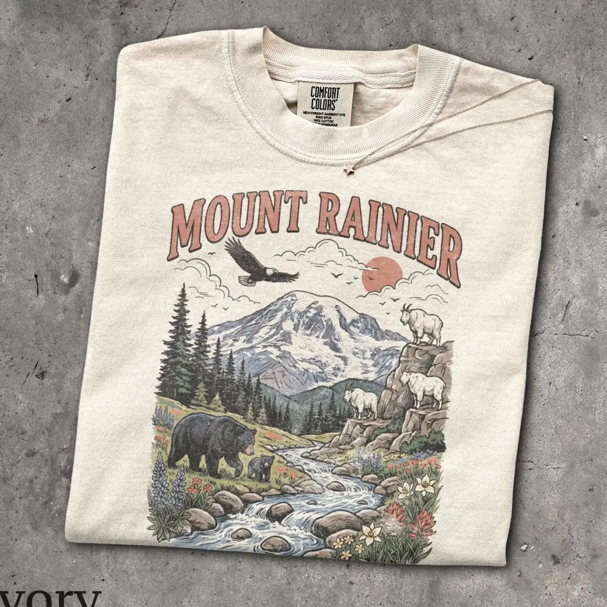 90s Mount Rainier T-Shirt - Men & Women's Unisex Graphic Tee - Vintage 90s National Park Shirt - Pacific Northwest - Washington USA Shirt