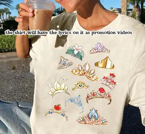 Fairy Tale Crown Inspired Lyrics Shirt/Sweatshirt/Hoodie, Lyrics Shirt, Lyrics Hoodie, Fan merch