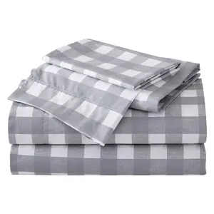 Eddie Bauer Lakehouse Plaid Stone Twin Sheet Set