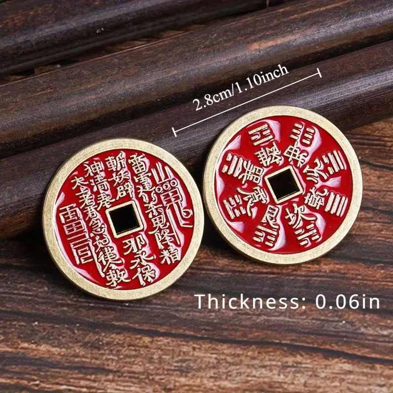 2pcs Feng Shui Chinese Lucky Coins – Attract Wealth, Prosperity & House Protection