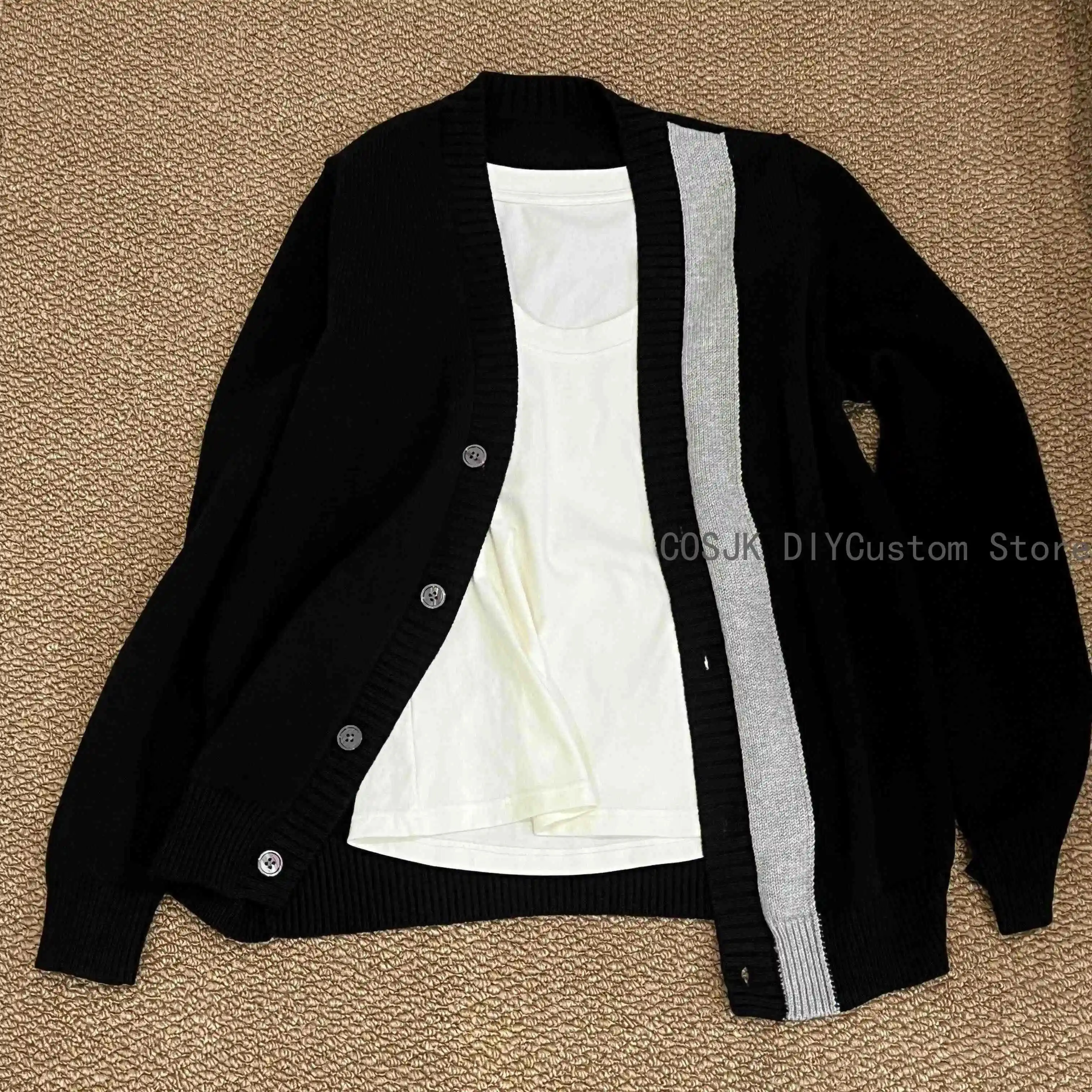 Game Love and Deepspace Zayne Anime Adult Unisex Knit Sweater Cardigan Coat Role Clothing Clothes Cospaly Daily Coat Christmas