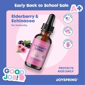 JoySpring Immune Boost Drops – Organic Elderberry Supplement for Immune Support Natural Healthcare Dietary Vitamin