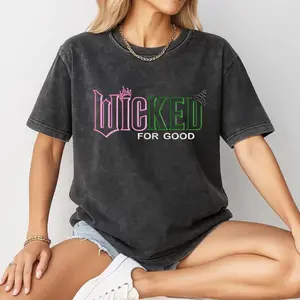 Wicked Changed for Good T-Shirt, Defy Gravity Tee, Wizard of Oz Broomstick Magic Shirt, Wicked Musical Fan Gift, for men, for women, full color, 100% cotton