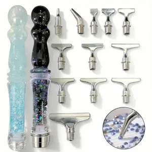 2 Pcs Liquid Sand Diamond Art Pens, 5D Diamond Painting Accessories for Adults, DIY Crafts Tools Gift for Paint by Number