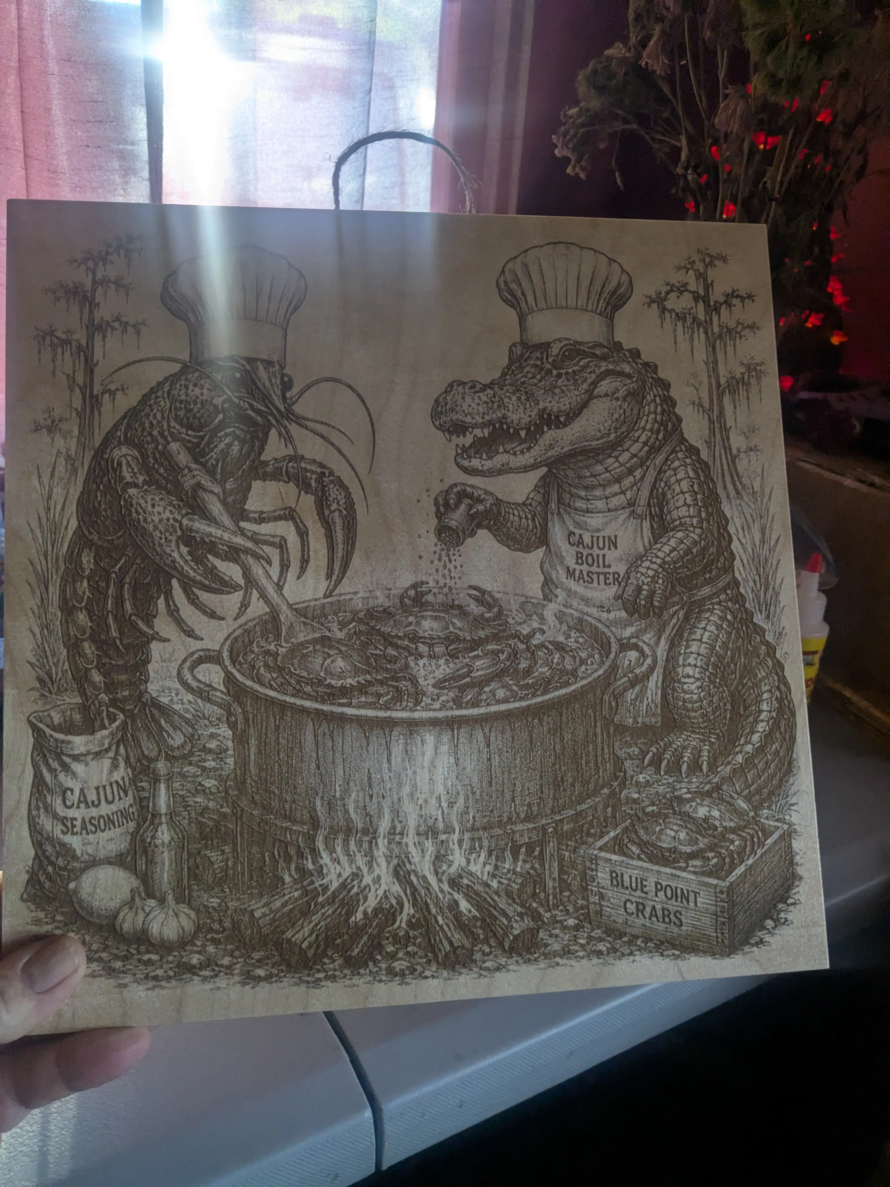 Cajun Boil Master – Laser Engraved Wood Wall Art