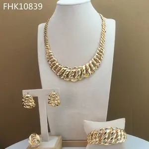 Yuminglai Classic Design Costume Jewelry African Fashion Jewelry for Women FHK10839