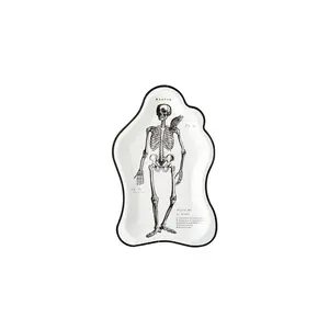 Ephemera Halloween Skeleton Shaped Plate