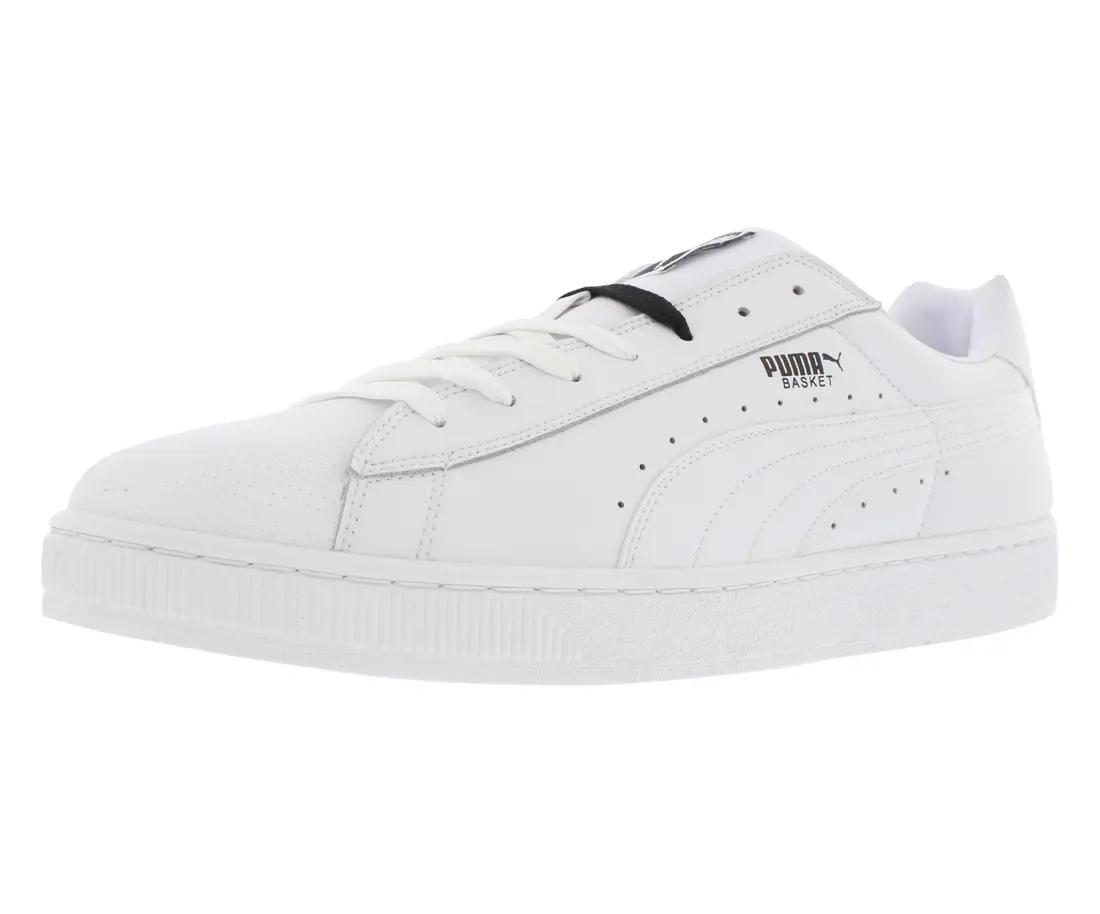 Puma Men's Basket 11 Classic Low-Top Leather Sneakers for Casual Streetwear, Best Seller