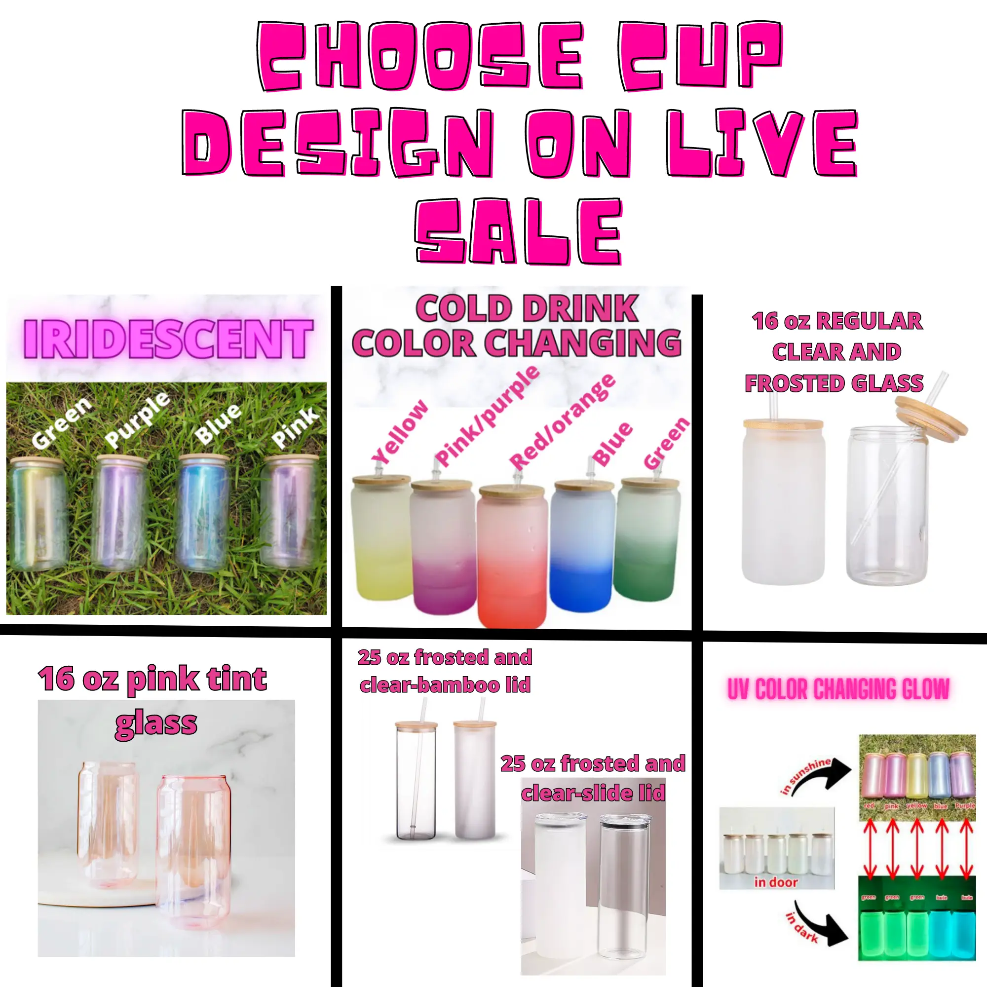 Live Sale Glass cup, Coffee Drinkware Mug Tumblers