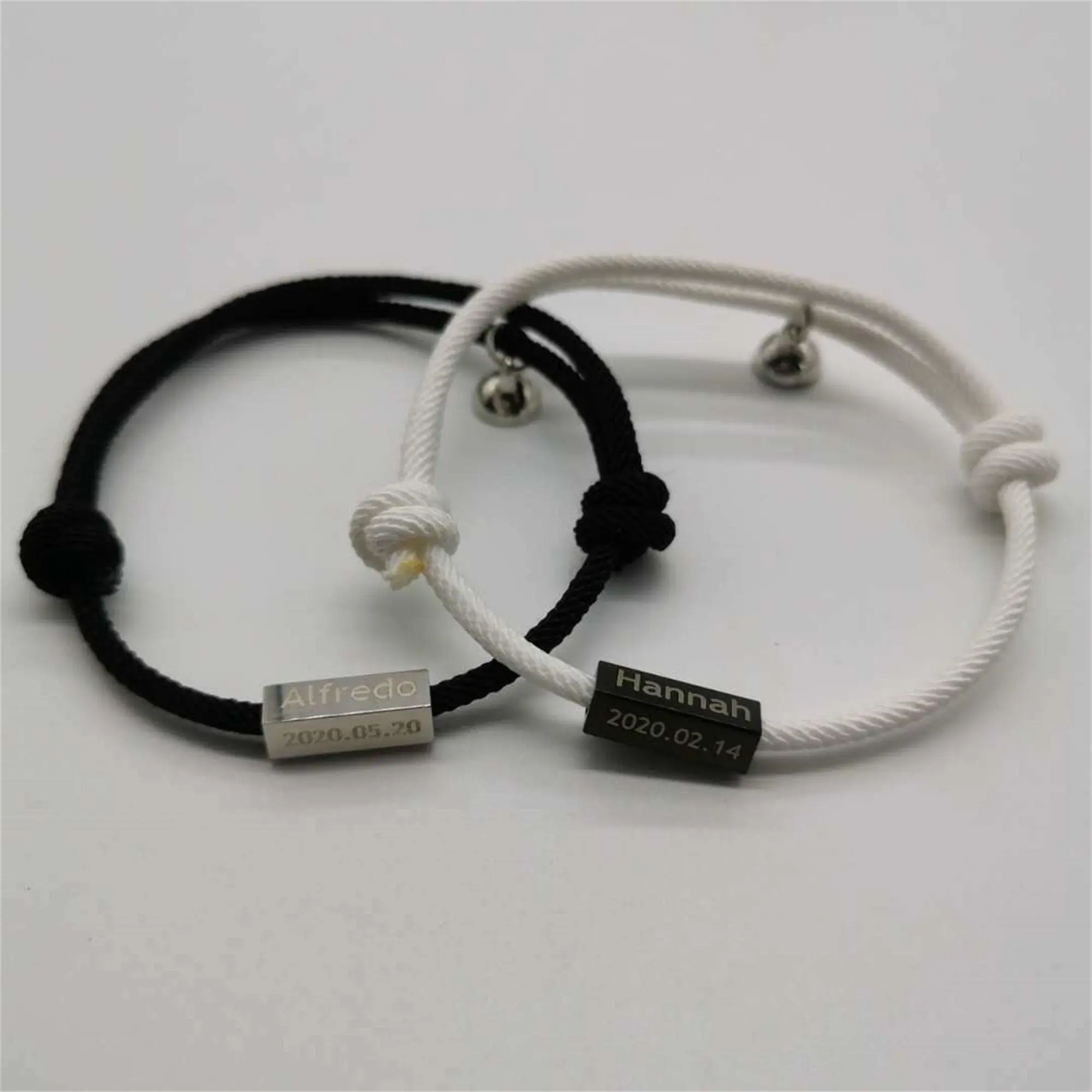 Custom Magnetic Matching Couple Bracelet