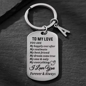 I Love You Keychain - Couple Lovers Day Gift - Anniversary Wedding Birthday Gift for Husband Wife Men Women Boyfriend Girlfriend Lover