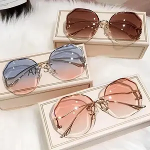 3 Pack Women Metal Oversized Square Sunglasses Vintage Chic UV400 Protection Fashion Sunnies Driving Beach Eyewear For Ladies