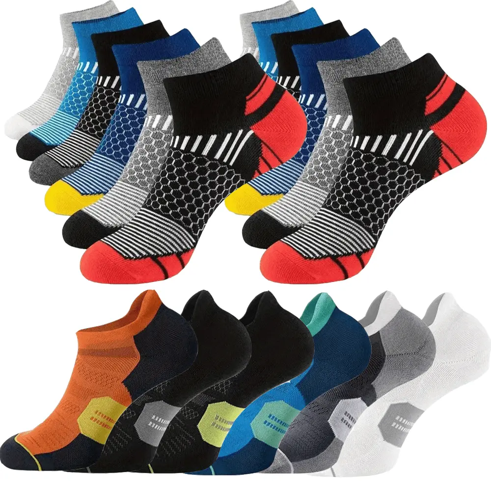 Women's 12-Pair Low-Top Athletic Sportswear Socks, Moisture-Wicking Deodorant Polyester, Breathable Solid Color, Arch Support, Quick-Dry Dry Absorbent 4-Season Socks for Fitness Hiking