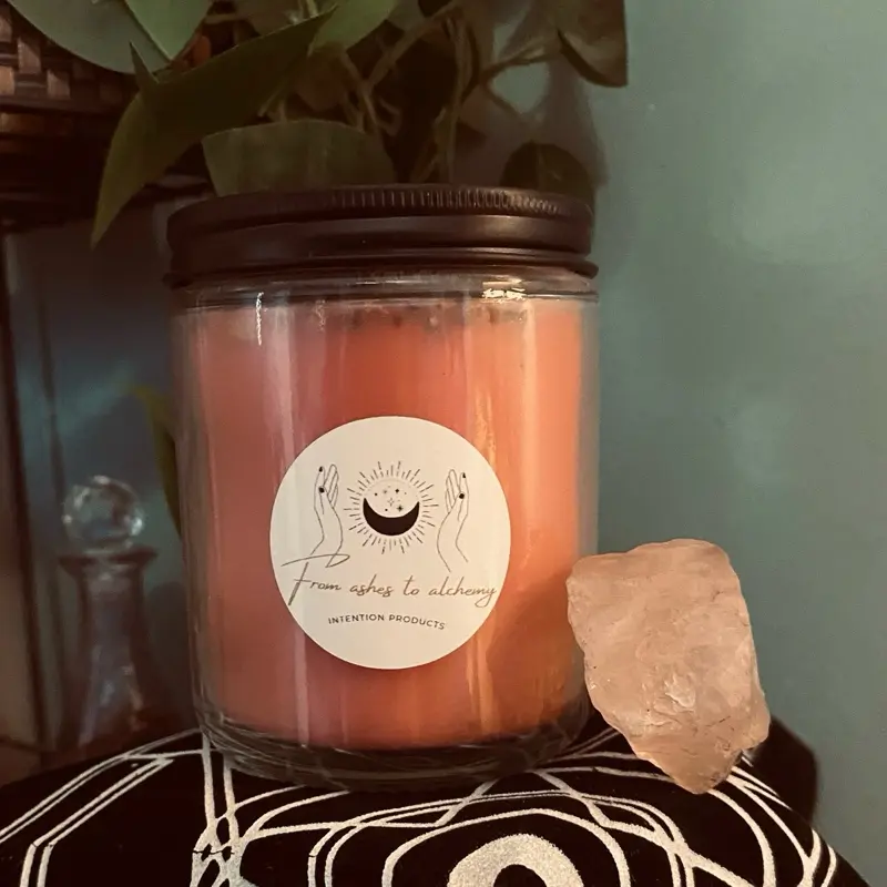 Open Heart Transformation Ritual Candle