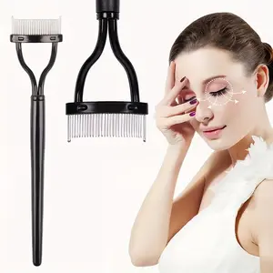 Perfect Eyelash Comb Separator, Curved Design Mascara Applicator Brush Tool, Makeup Accessory for Women, Eyelash Enhancing Tool, Enhances Mascara Application