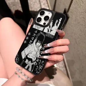 Naruto Sasuke Monochrome Phone Case: Classic Manga Style Art – For iPhone 17/17 Air/17 Pro Max/16/15/14/13