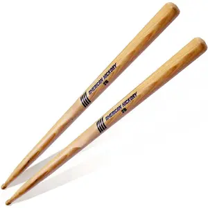 Hickory Drum Sticks 2B- 2B Drumsticks, Teardrop  Tip Drum stick, Resonant sound, Suitable for rock, metal, and heavier  genres