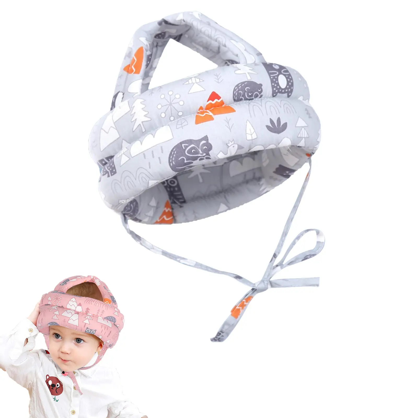 Baby Helmet & Baby Knee Pads for Crawling,Infant Helmet & Walking Baby Helmet，for Age 6-36 Months