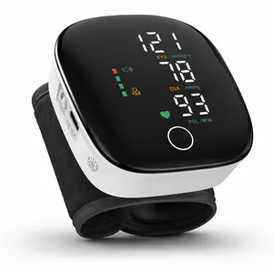 Wrist Blood Pressure Monitor Automatic Talking,Type-C Rechargeable Digital BP Machine with Heart Rate Detection,Voice Broadcast, Dual User 99 Memory, Adjustable Wrist Cuff and Carrying Case for Home Use