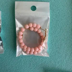 Cute Beaded Handmade Earrings - Black Beads on Gold-Tone Hooks Jewelry Accessory