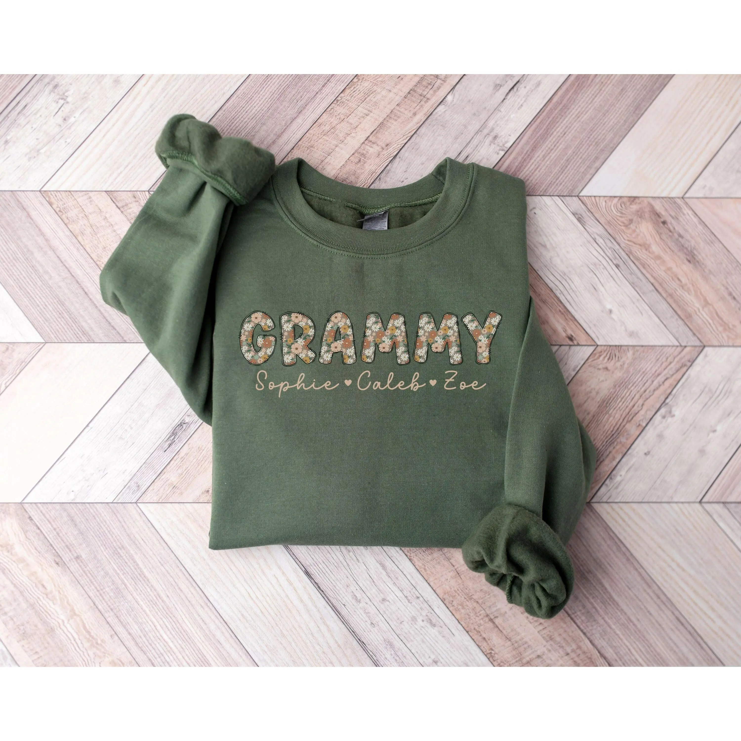 Personalized Grammy Sweater with Grandkids Names
