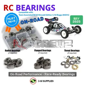 RCScrewZ Metal Shielded Bearing Kit asc151b for Team Associated RC10 Brian Kinwald Edition Kit 1/10 Electric 2WD Off-Road Buggy (#6041) | UPG