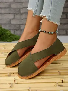 Women's Cross Strap Fisherman Sandals, Summer Open Toe Straw Woven Bottom Shoes, Vintage Vacation Style Fishing Boat Shoes