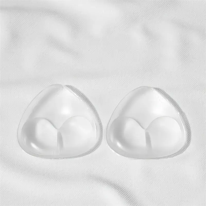 Silicone Bra Inserts for Women, Triangle Push Up Pads for LA Style Swimwear & Sport Bras - Waterproof, Reusable & Detachable Bikini Accessories, Enhances Look, Fit