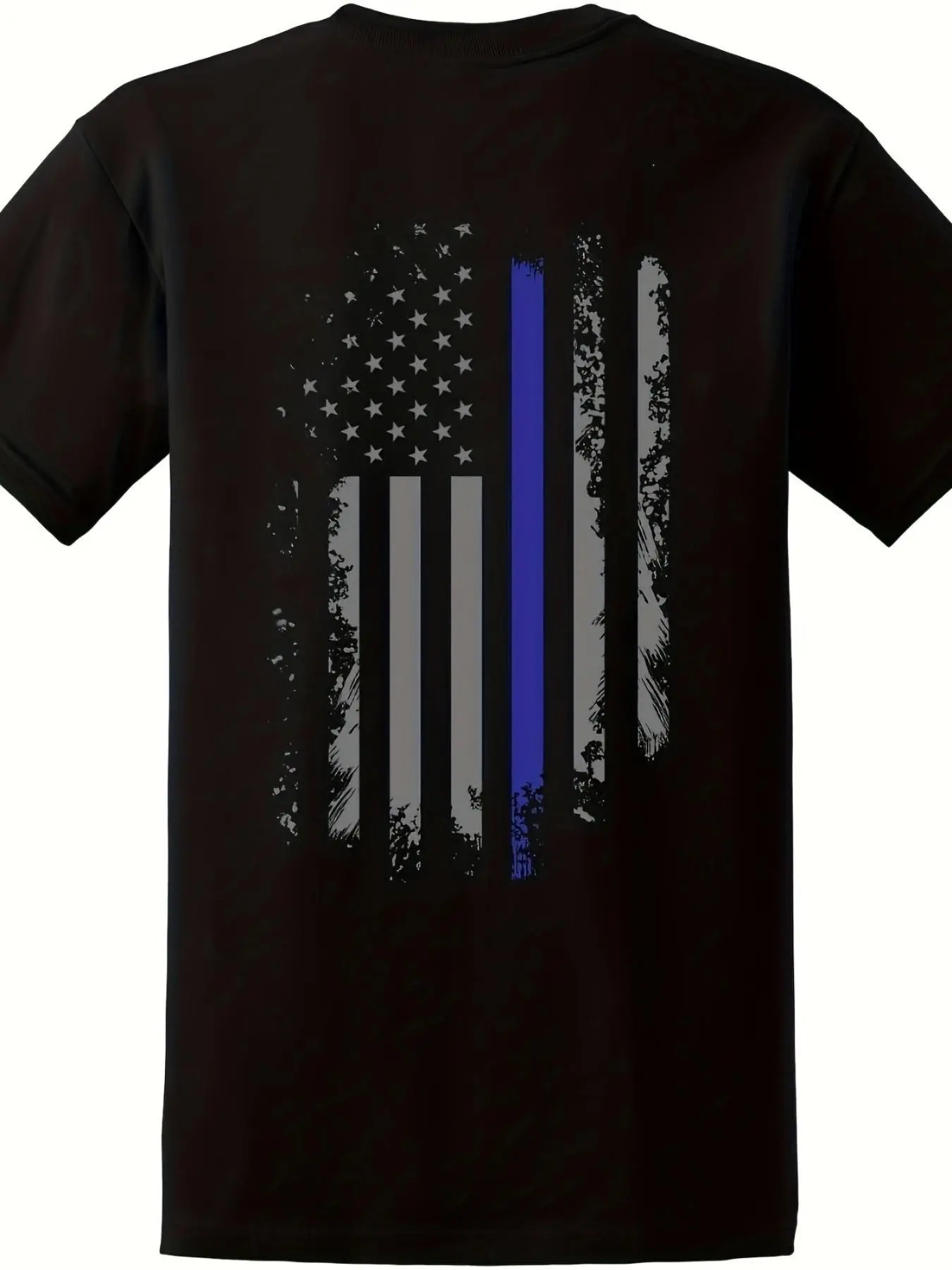 Back The BlueThin Blue Line America Flag Police Li unisex soft cotton short sleeve t shirt, vintage graphic casual tee for men women teens, perfect birthday holiday gift for camping travel gym daily street casual wear