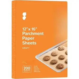 12 x 16 Inch Pre-Cut  Paper Sheets [200 Count] Unbleached, Non-Stick Baking Paper for Cooking & Baking -  (Formerly Comfy Package)