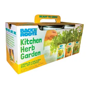 Back to the Roots All-Season Kitchen Herb Garden Grow Kit - 3-Pack, Full Sun Required for Growing Herbs, Grow Herbs