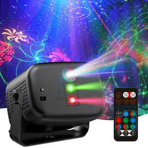 Disco Light Party Light, Sound Activated LED Mini Stage Light with Remote Control, RGB Strobe Light with 60 Light Effects for Clubs Children's Birthdays Weddings Parties