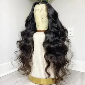 Bling Hair Body Wave 13x4 13x6 HD Lace Frontal Wig Human Hair Pre Plucked 4x4 Lace Closure Wig for Black Women with Baby Hair Natural Hairline 32inch