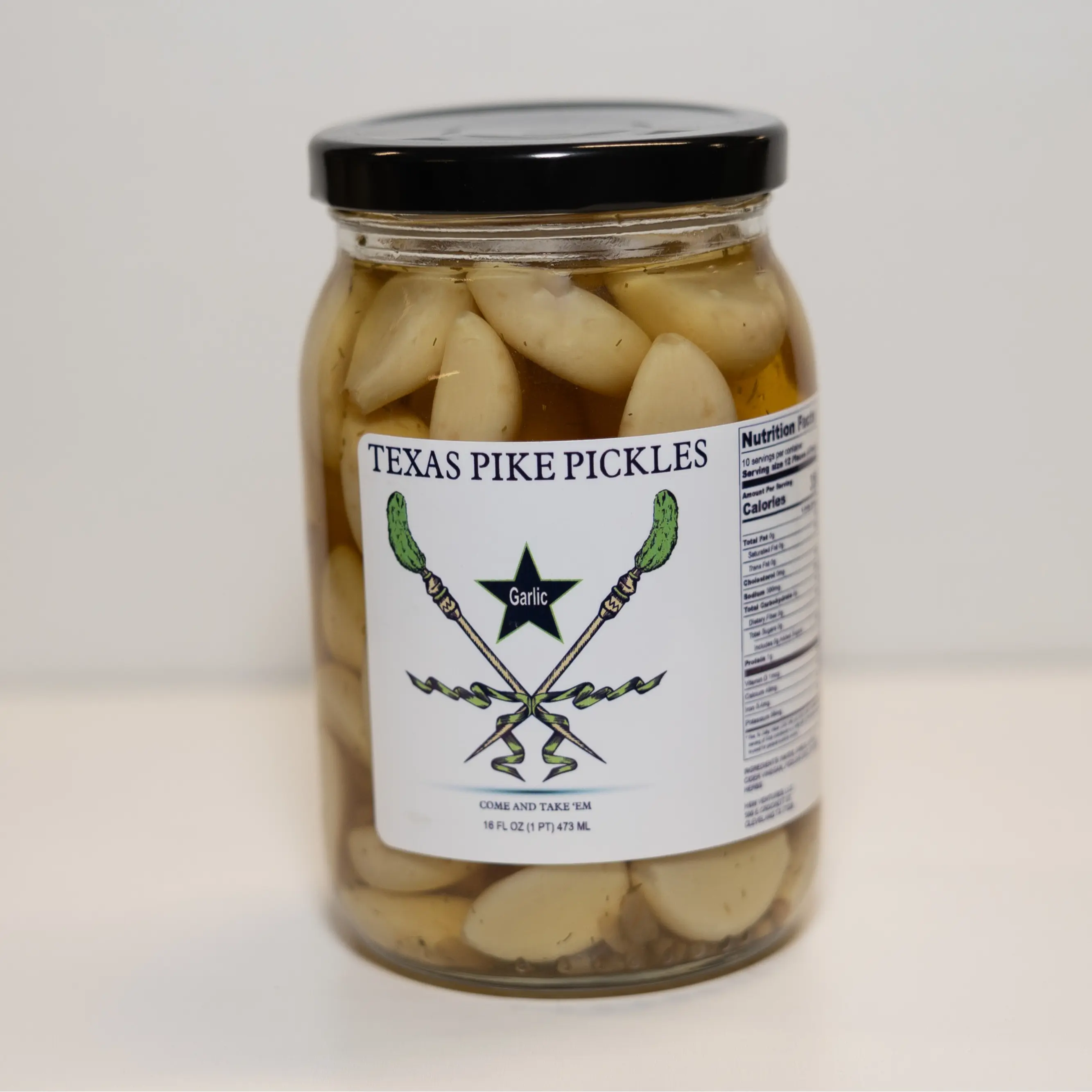 Texas Pike Pickles-Pickled Garlic (1) 16oz
