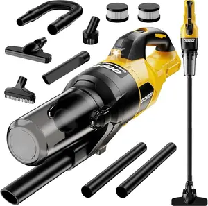 (Battery Not Included)Cordless Vacuum Cleaner for Dewalt 20V Battery, 6 in 1 Handheld Electric Vacuum Cleaner with HEPA Filter and LED Light, 46 CFM Portable Hand Vacuum for Floor, Carpet, Car
