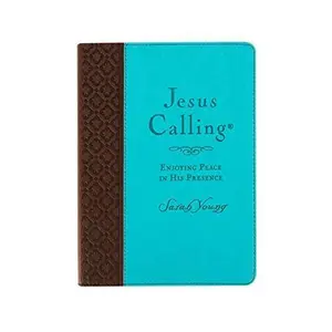 USED-Mardel Jesus Calling 365 Daily Devotional, Large Deluxe Edition by Sarah Young, Imitation Leather, Teal by Sarah Young (Unknown)