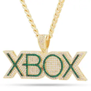 Emerald Xbox Necklace by King Ice, OFFICIAL COLLAB